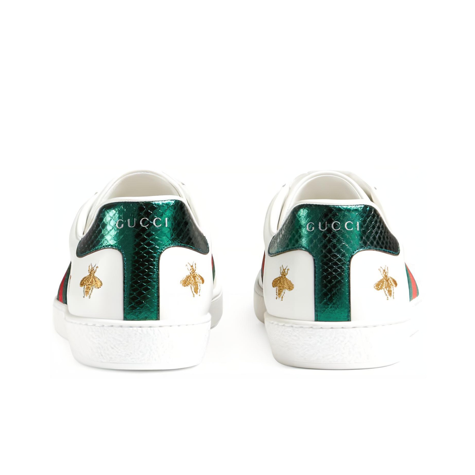 Gucci White Bee & Star New Ace Sneakers - sole