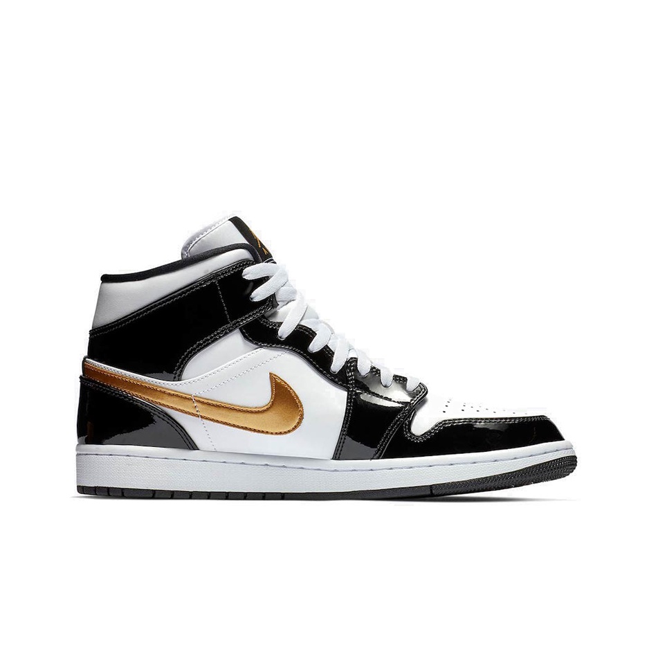 Jordan Air Jordan 1 Mid SE Black Gold - вид с внутренней стороны