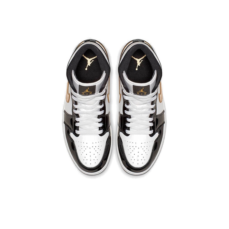 Jordan Air Jordan 1 Mid SE Black Gold - вид сзади