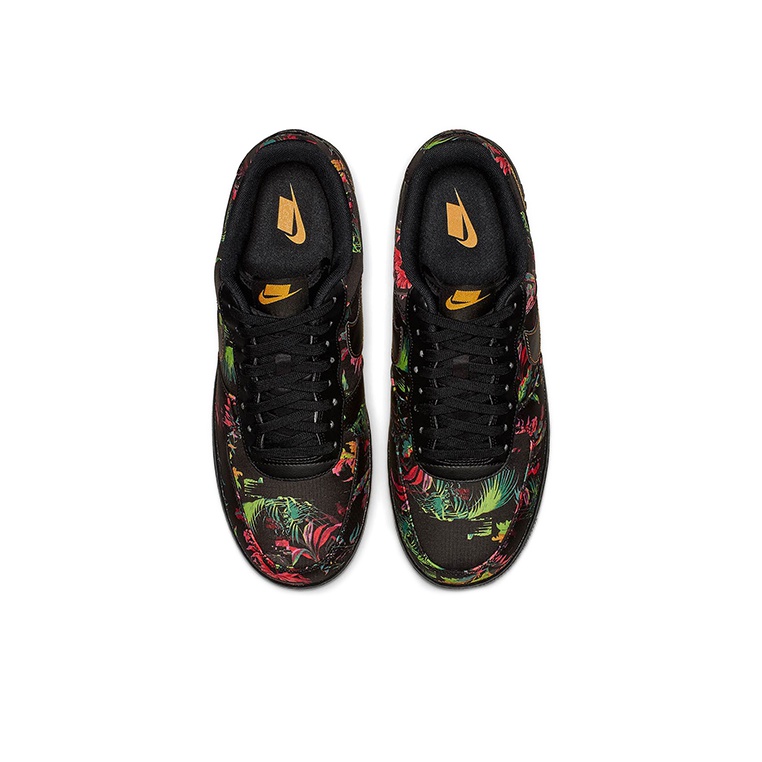 Nike Air Force 1 Black Floral - вид сзади