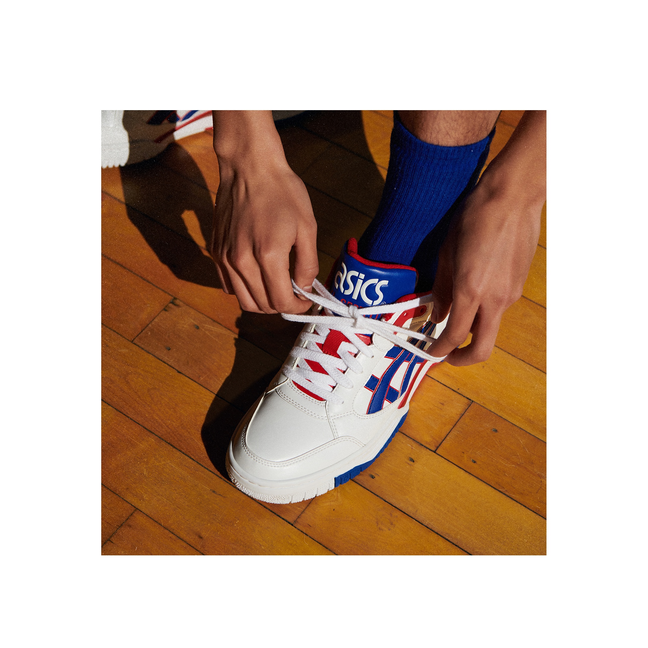 ASICS Gel-Spotlyte Low OG 'White Blue' - вид сзади