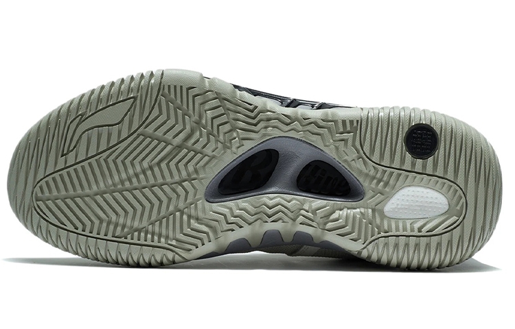 Li-Ning Badfive 2 Low Yellow Gray/Pearl White - вид сзади