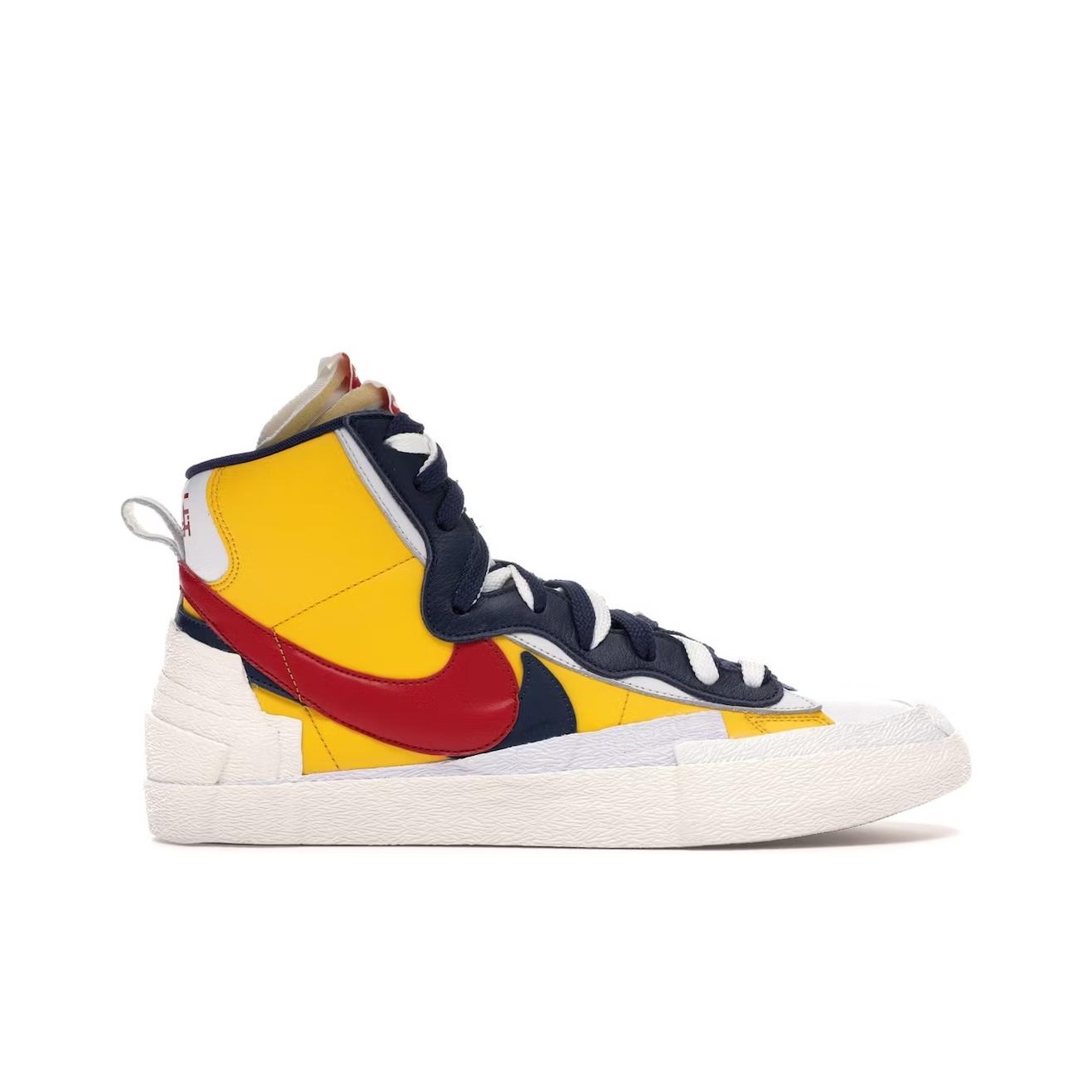 Sacai x Nike Blazer Gold - вид с внутренней стороны