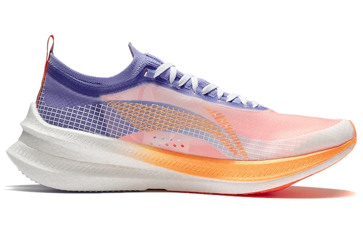 Li-Ning Feidian 2 Elite Standard White/Fluorescent Blue Purple - view from the inside