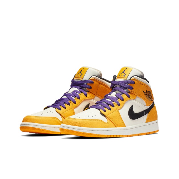 Jordan Air Jordan 1 Mid "Lakers" - вид спереди