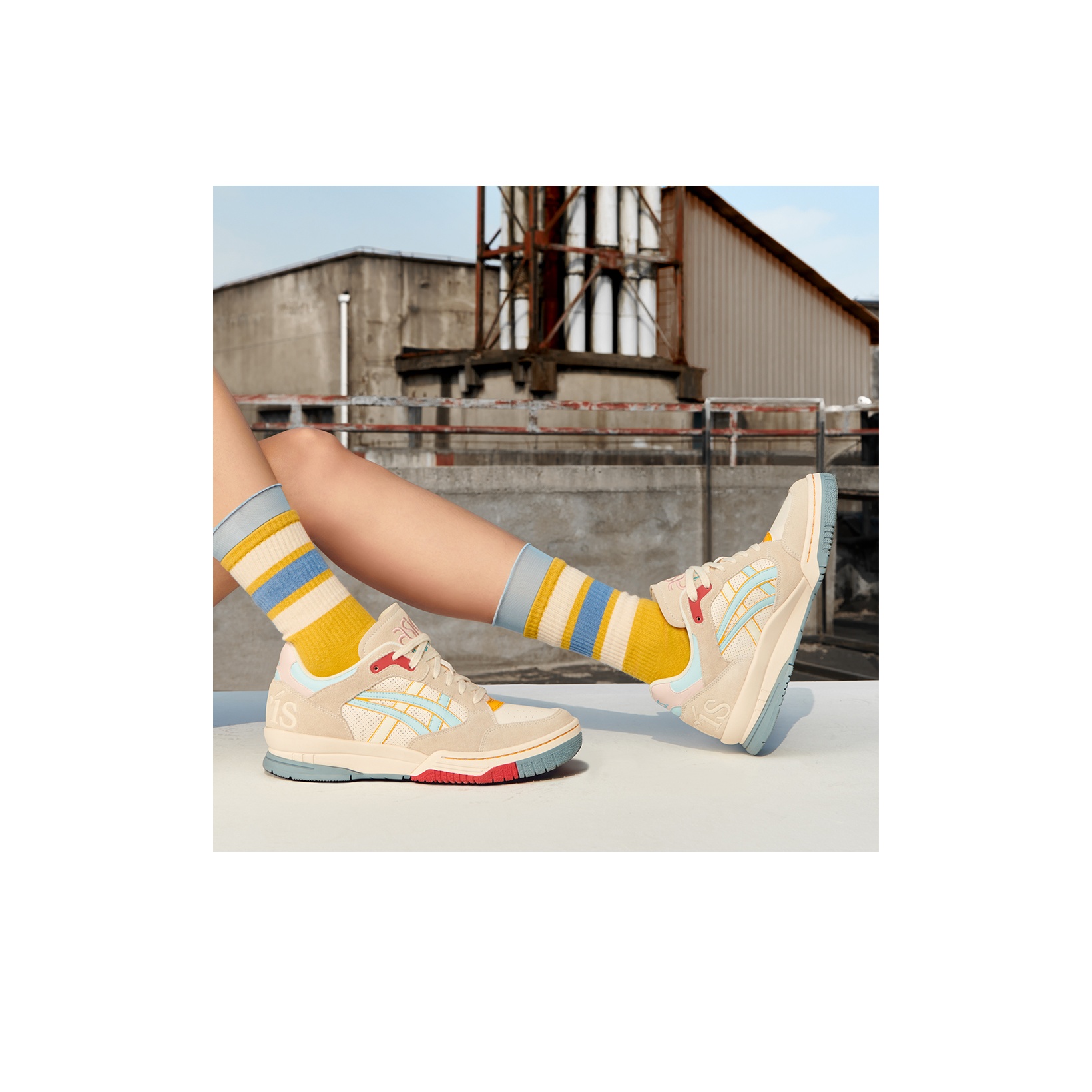 ASICS Gel-Spotlyte Low 'Beige Blue' - вид 9