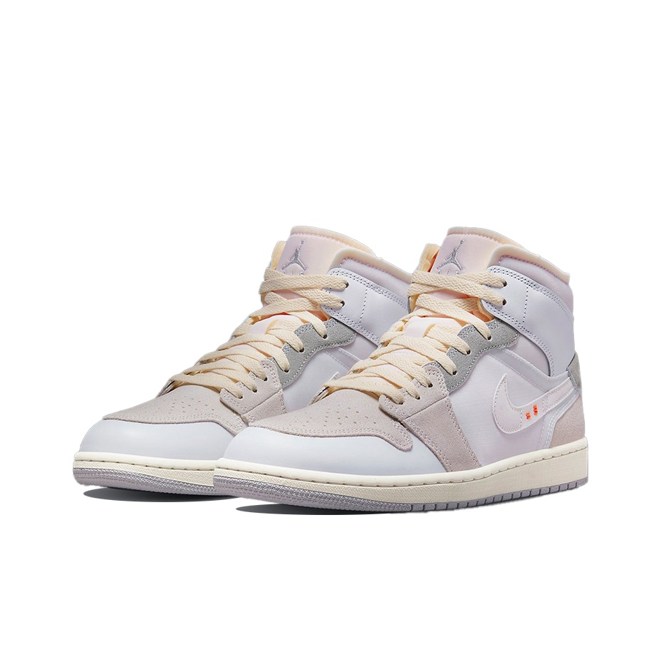 Jordan Air Jordan 1 mid se craft "white and phantom" - вид спереди