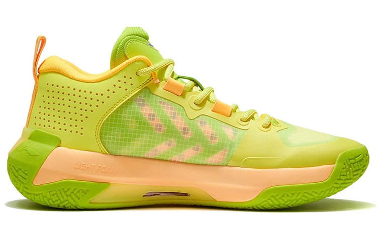 Li-Ning Liren 2 Low Neon Gel Yellow/Fluorescent Alpha Hydroxy Acids Green - вид с внутренней стороны