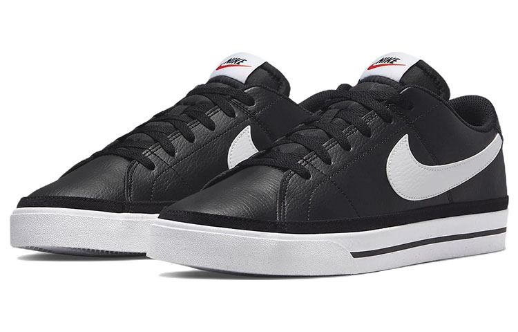 Nike Court Legacy Next Nature Black White - вид спереди