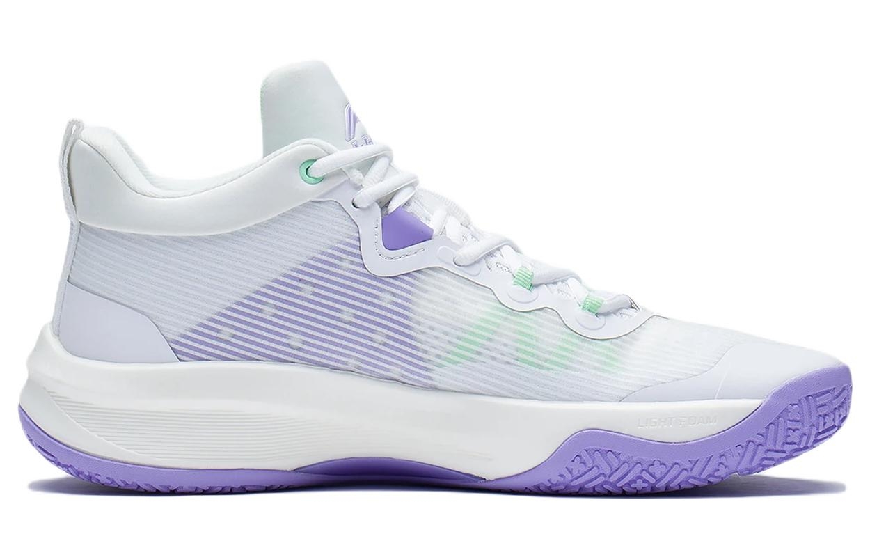 Li-Ning Gray/Purple/Green - вид с внутренней стороны