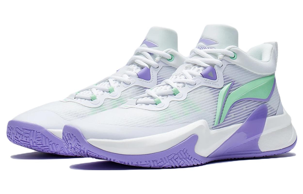 Li-Ning Gray/Purple/Green - вид спереди