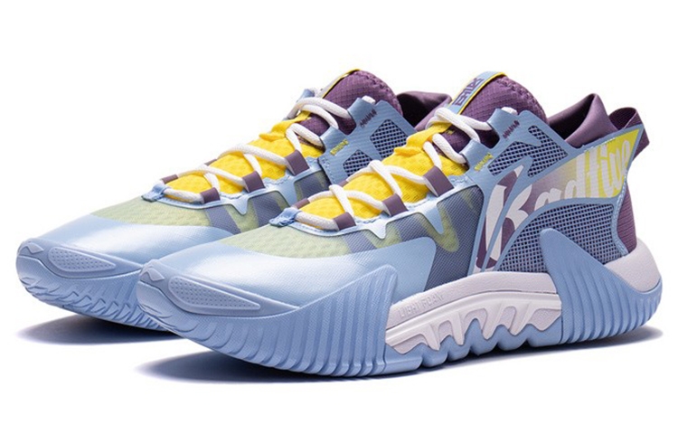 Li-Ning Badfive 2 Low Blue Purple - вид спереди