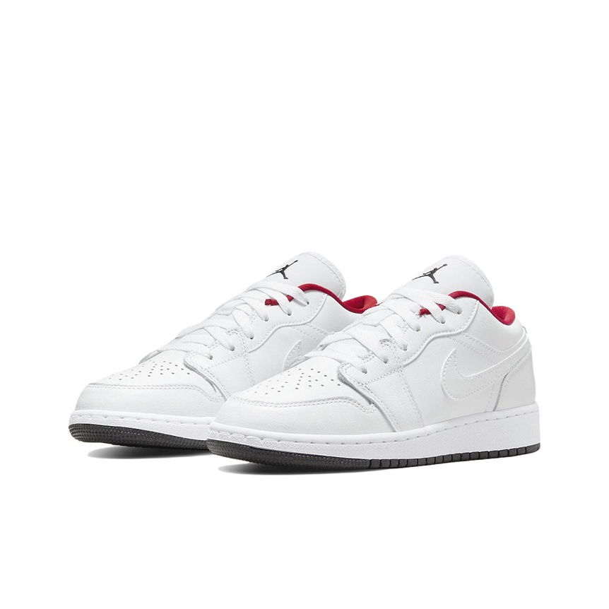 Jordan Air Jordan 1 Low GS "White Gym Red" - вид спереди