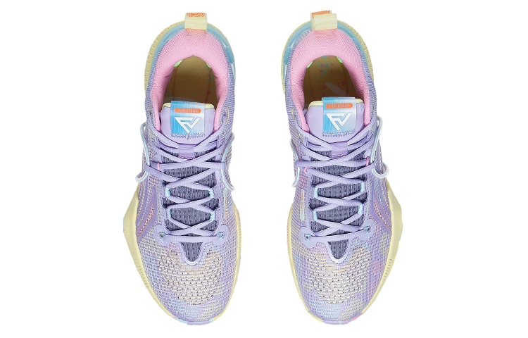 Li-Ning Speed 8 Lilac/Light Banana Yellow - вид сзади