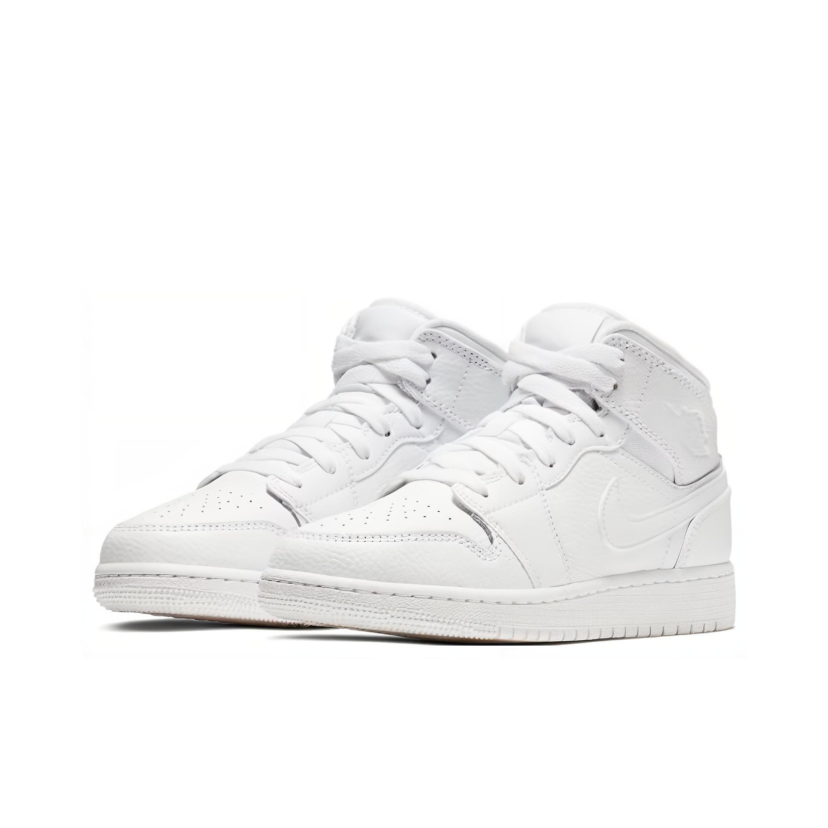 Jordan Air Jordan 1 Mid Triple White - front view