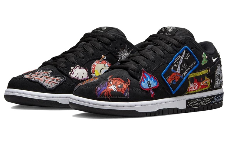 Neckface x Nike Dunk SB Pro QS - вид спереди