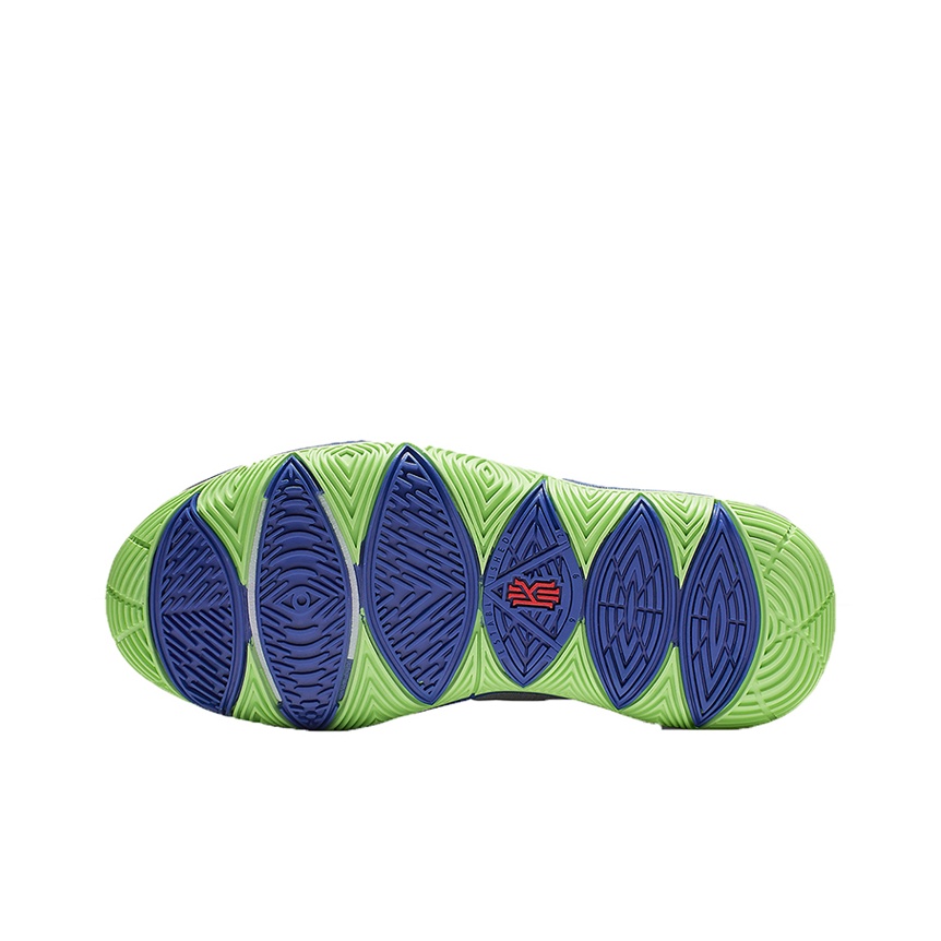 Nike Kyrie 5 GS 'Wolf Grey Lime' - вид сзади
