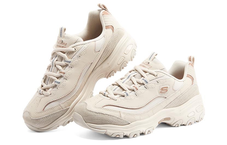 Skechers D'Lites 1.0 'White Pink' - вид спереди