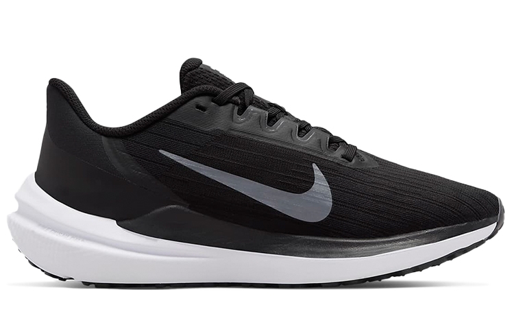 Nike Air Winflo 9 Black Dark Smoke Grey - вид с внутренней стороны