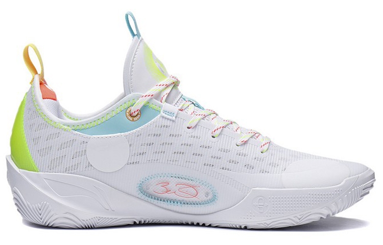 Li-Ning Wade 808 2 Standard White/Fluorescent Fruit Red - вид с внутренней стороны