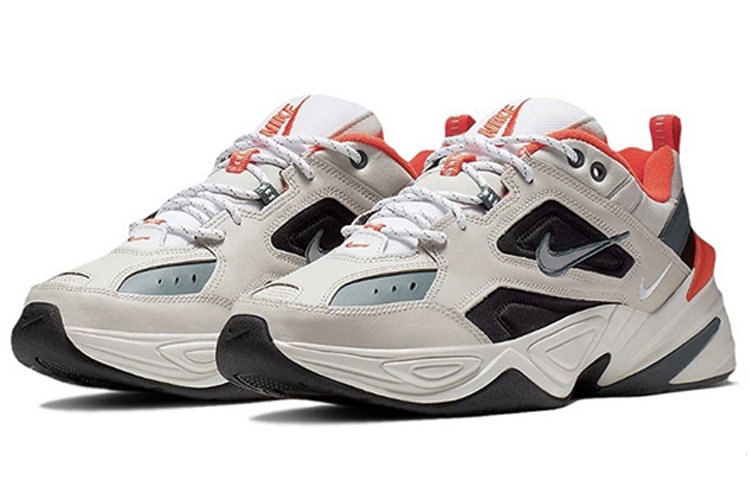 Nike M2K Tekno Light Bone Turf Orange - вид с внутренней стороны
