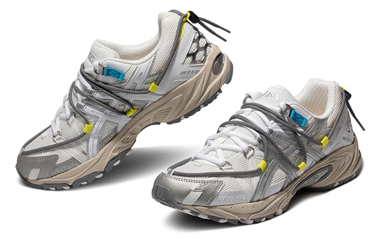 Asics Gel-Kahana TR V2 White Grey Yellow - front view