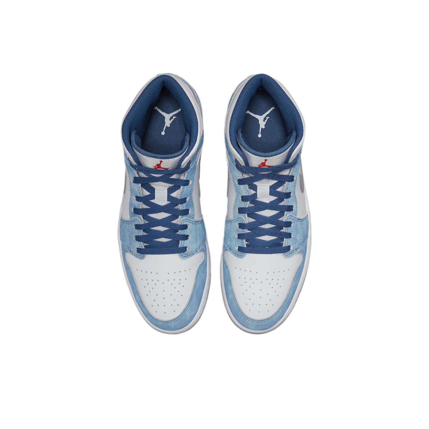 Jordan Air Jordan 1 Mid French Blue Fire Red - rear view
