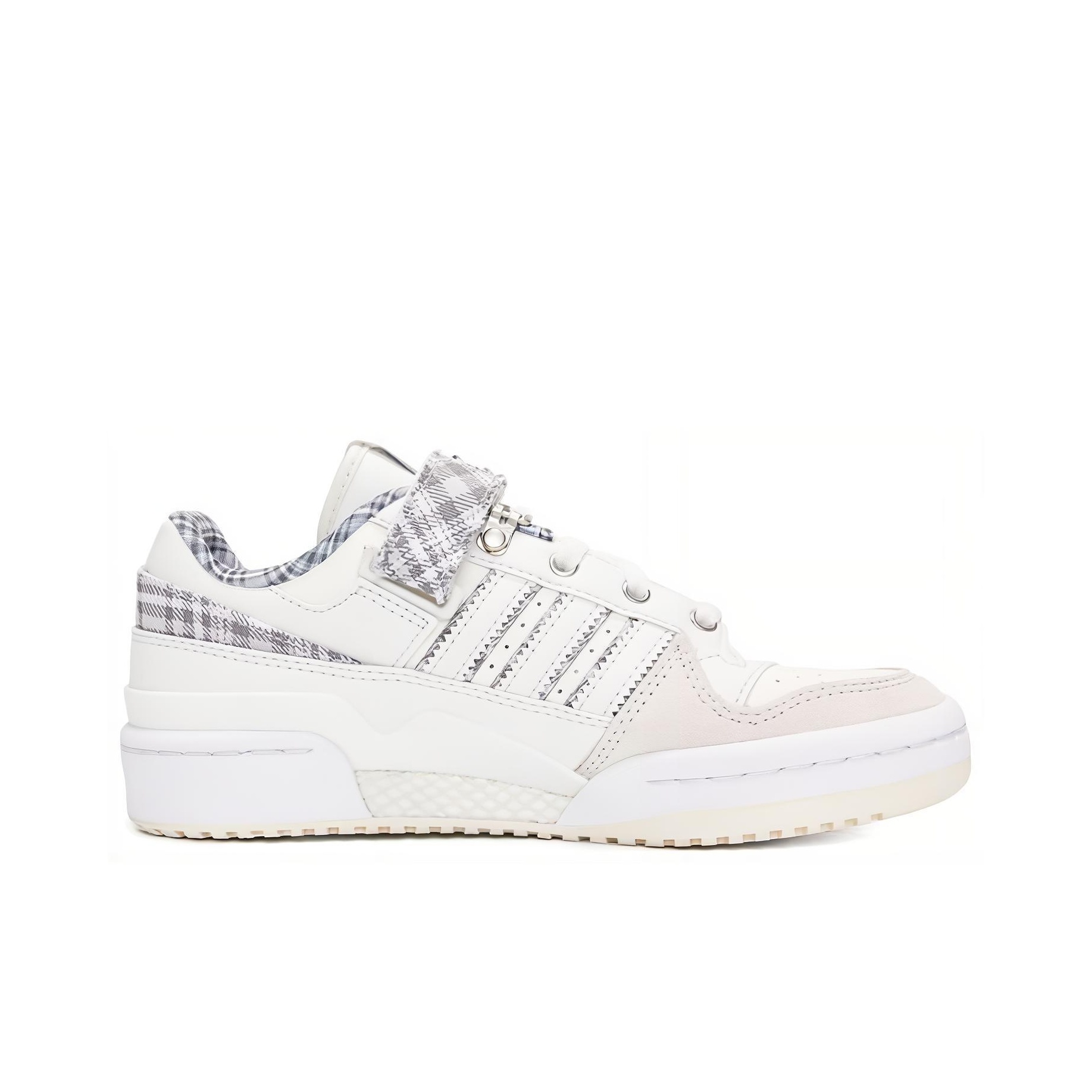 adidas originals Forum Low Crystal White Plaid - view from the inside
