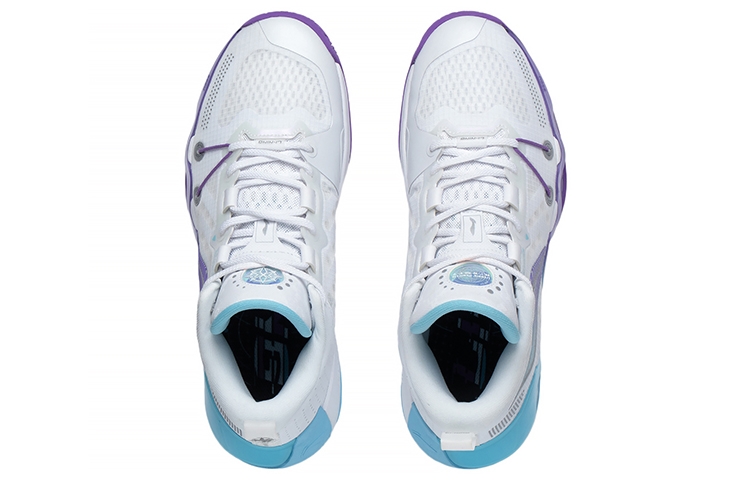 Li-Ning Liren 2 Low Standard White/Blue/Purple - вид спереди