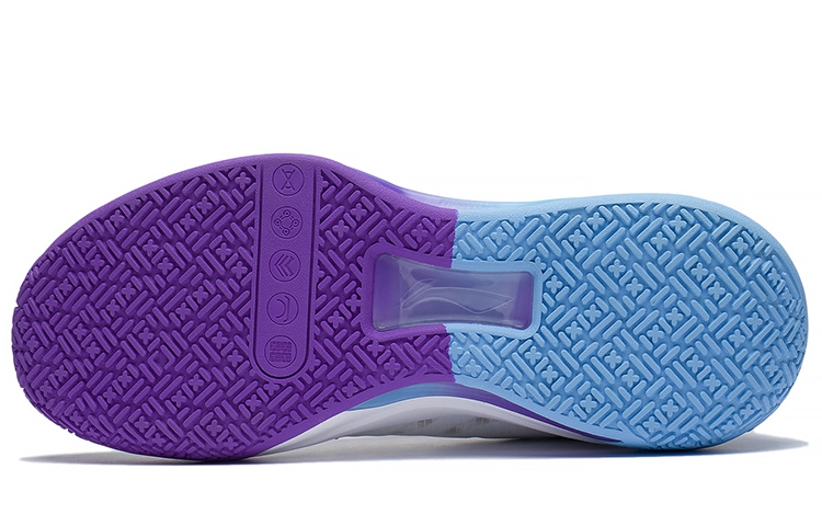 Li-Ning Liren 2 Low Standard White/Blue/Purple - вид сзади