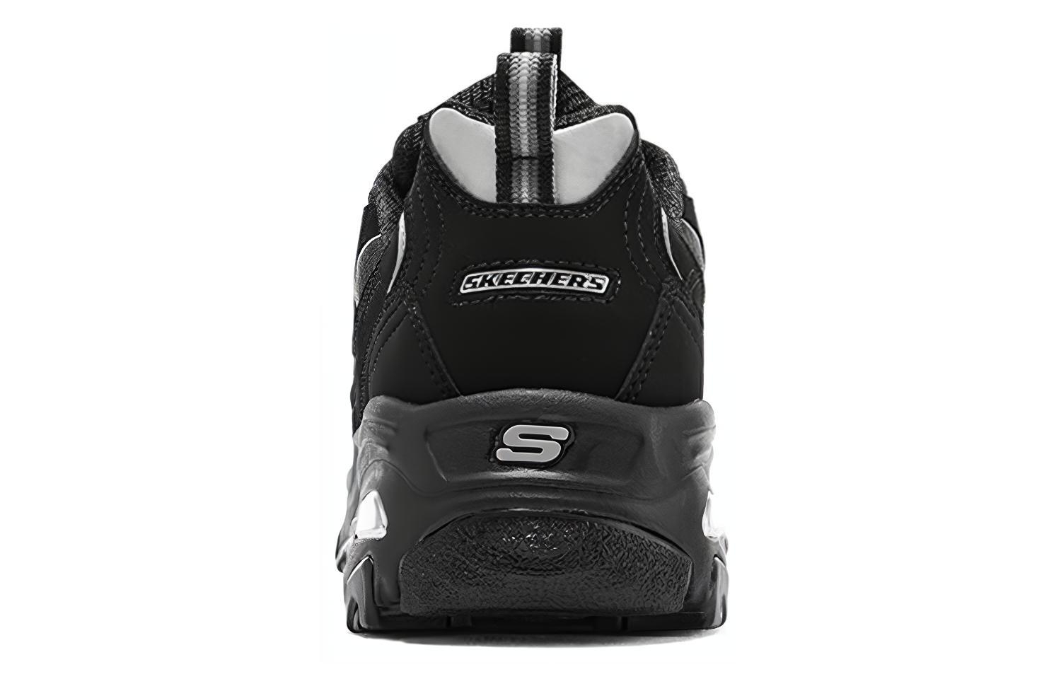 Skechers D'lites Black Silver - вид сзади