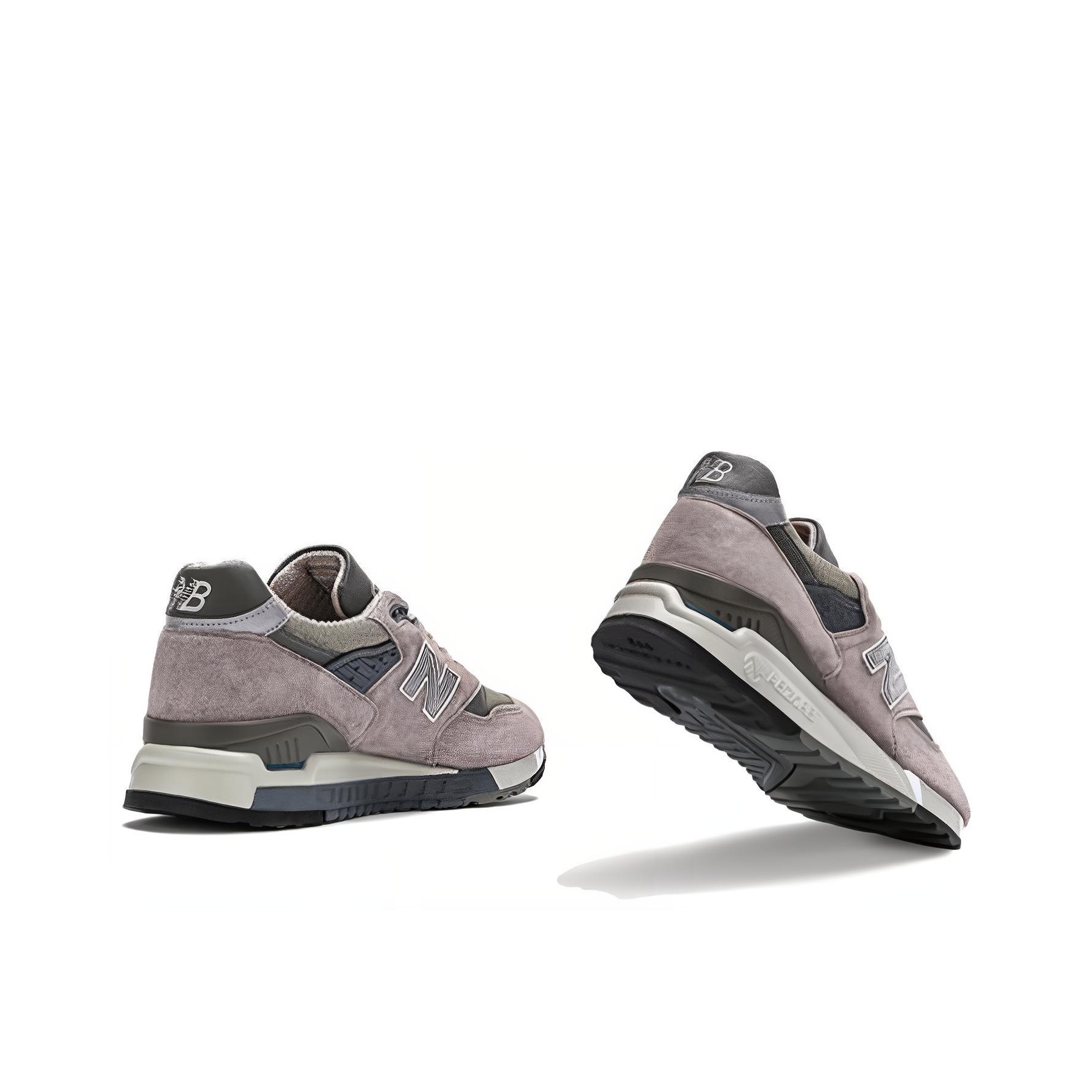 New Balance 998 Grey White (полнота: D) - подошва