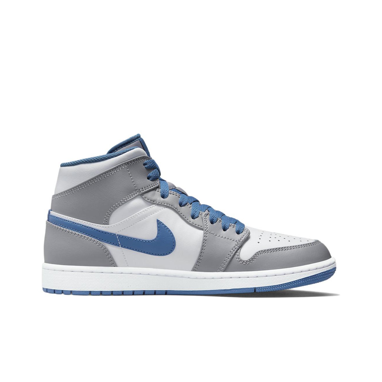 Jordan Air Jordan 1 mid "true blue" - вид с внутренней стороны