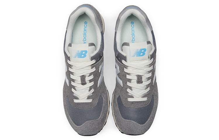 New Balance 574 Apollo Grey (полнота: D) - вид сзади