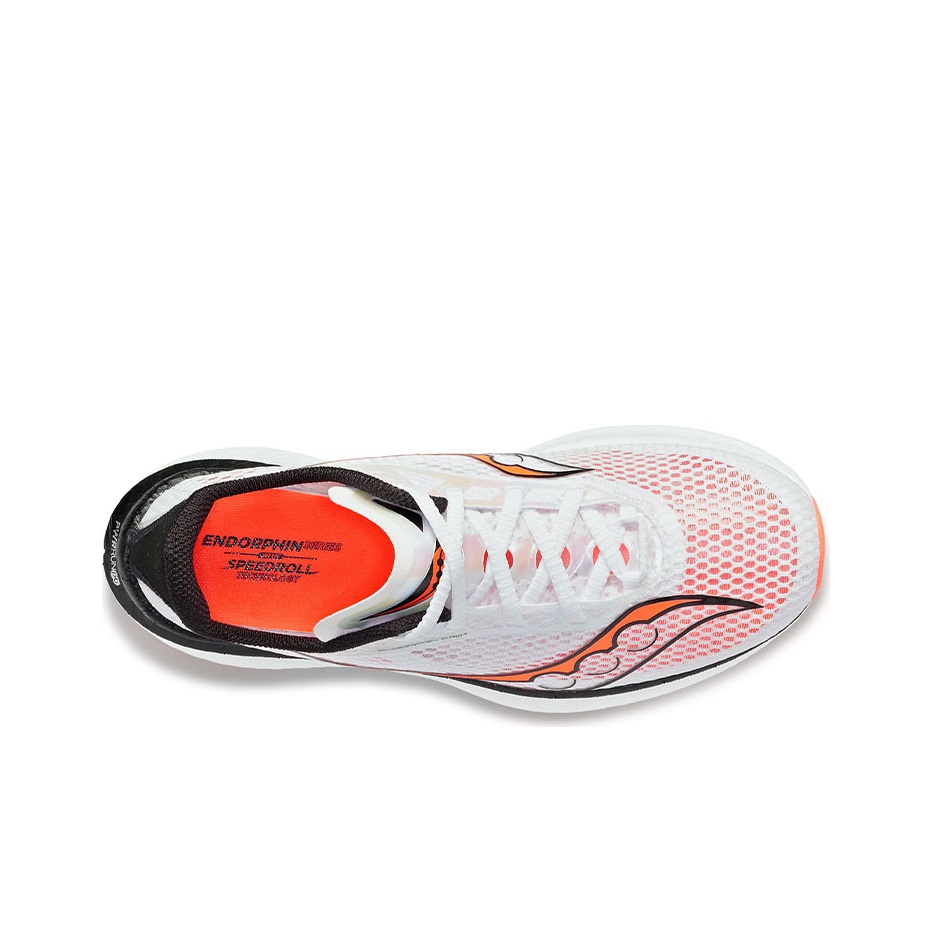 Saucony Endorphin Pro 3 'White ViZiRed' - вид сзади