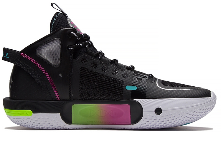 Li-Ning Shadow 4 Black/Cyan/Purple - вид с внутренней стороны