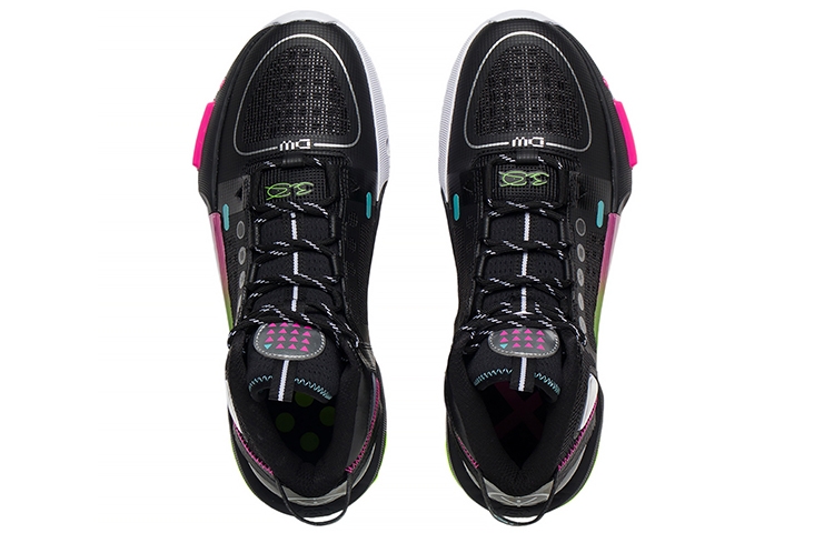 Li-Ning Shadow 4 Black/Cyan/Purple - вид спереди