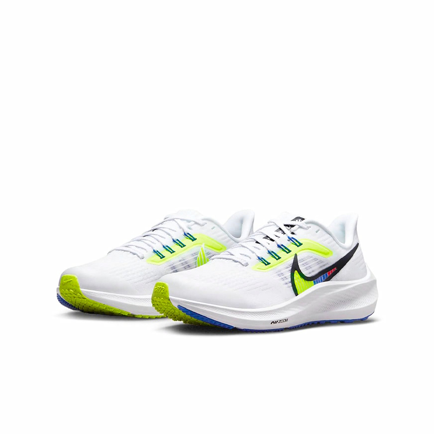 Nike Air Zoom Pegasus 39 PS 'White Volt Racer Blue' - вид спереди