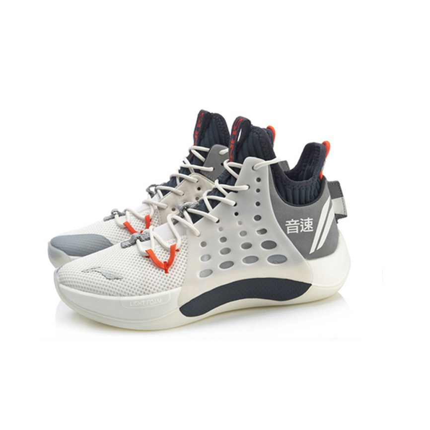 Li-Ning SONIC 7 And Gray White - вид спереди