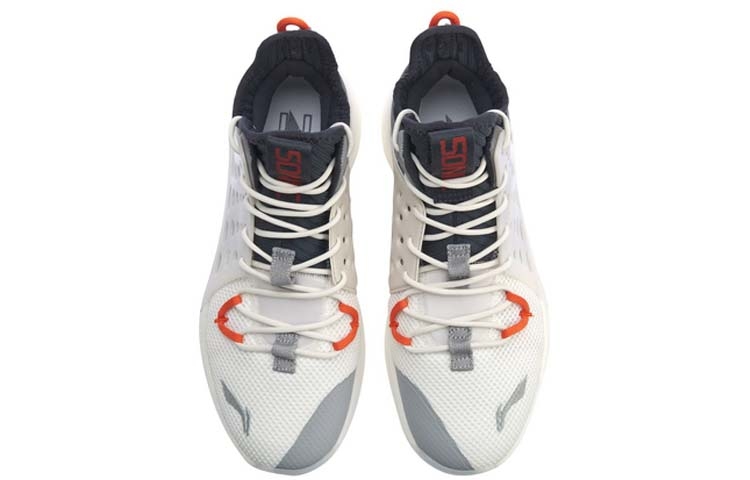 Li-Ning SONIC 7 And Gray White - вид сзади