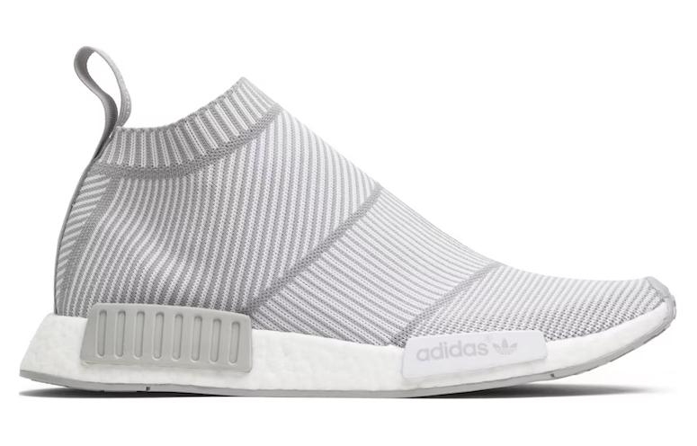 adidas originals NMD City Sock White Grey - вид с внутренней стороны