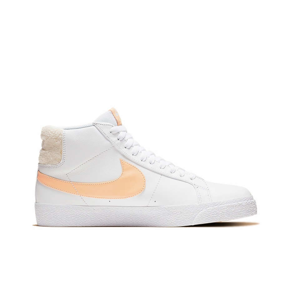 Nike Blazer SB Zoom Mid White Celestial Gold - вид с внутренней стороны