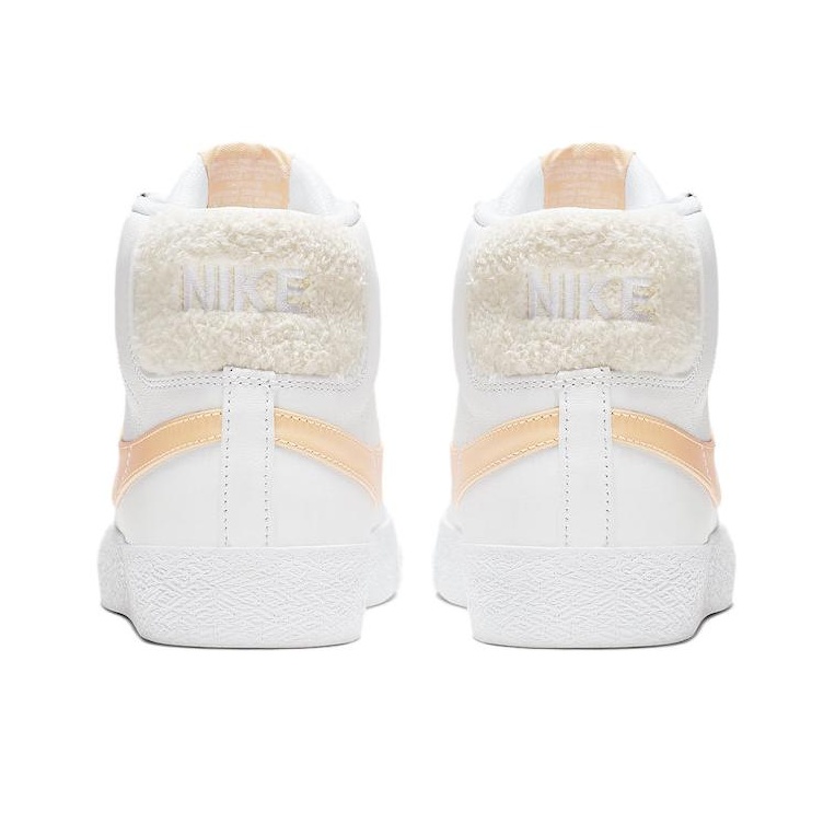 Nike Blazer SB Zoom Mid White Celestial Gold - вид сзади
