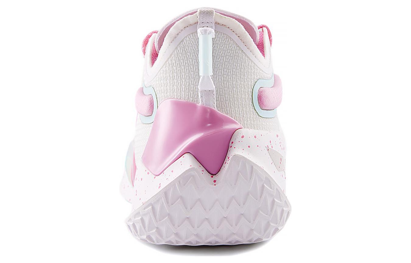Li-Ning JB1 White Blue Pink - вид спереди
