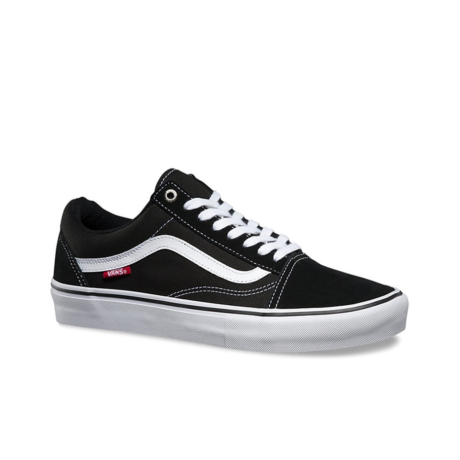 Vans Old Skool Pro Black White - вид спереди