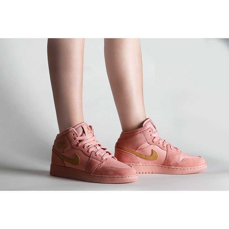Jordan Air Jordan 1 Mid SE GS Coral Gold - подошва