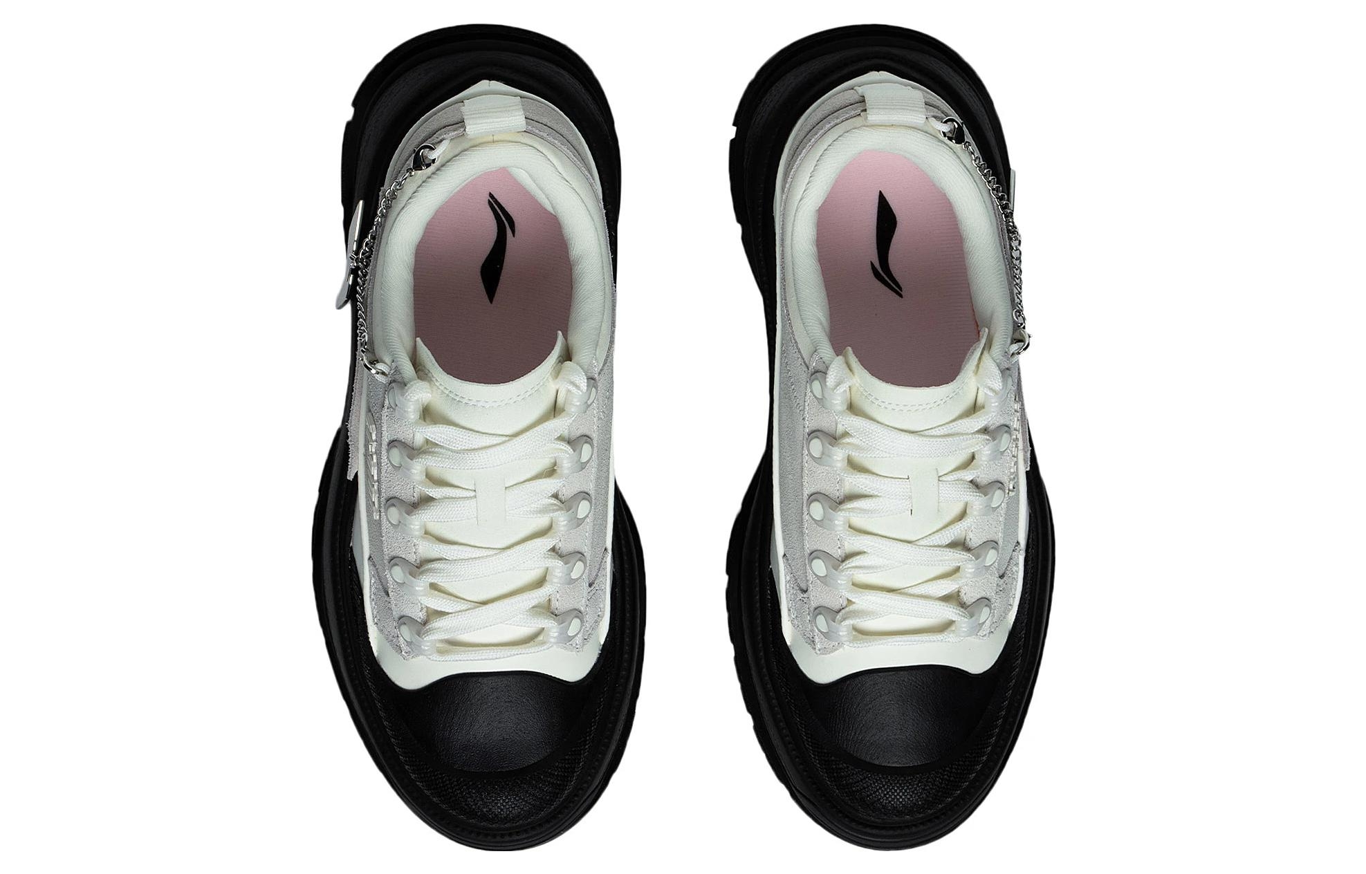 Li-Ning White Black - вид сзади