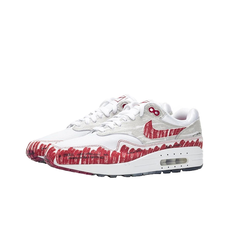 Nike Air Max 1 Sketch To Shelf — University Red - вид спереди