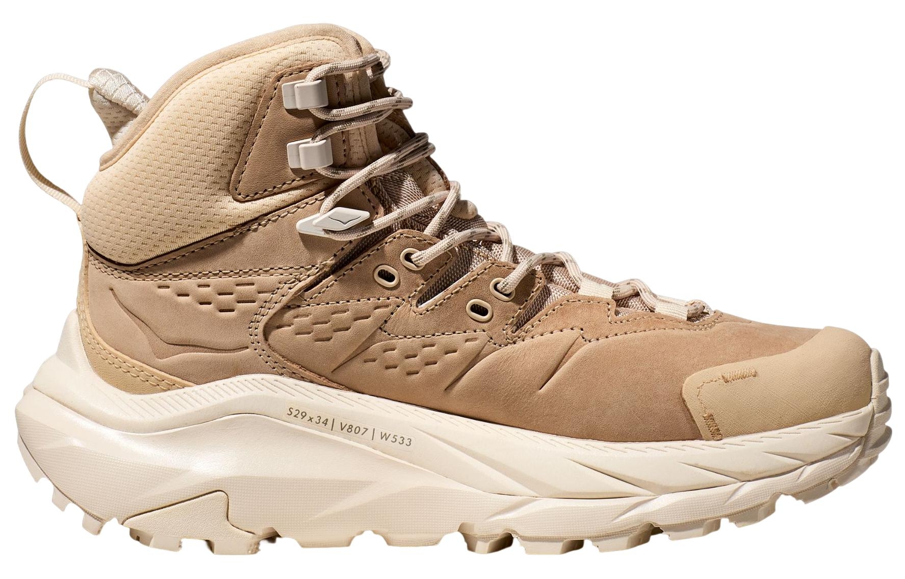 HOKA ONE ONE Kaha 2 High Gore Tex Shifting Sand Eggnog - view from the inside