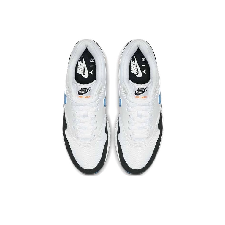 Nike Air Max 1 Photo Blue Total Orange - вид спереди